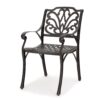 Patio Cast Aluminum Outdoor Dining Chairs (Set of 2) - Bronze - Image 8