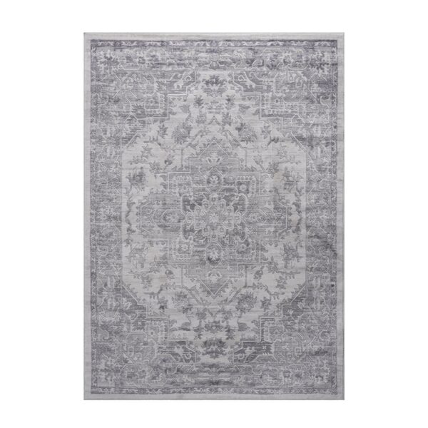 Marfi - 5' X 7' Oriental Area Rug - Silver