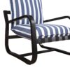 Asa - Outdoor Sling Chair With Reversible Cushions And Stripe Fabric - Blue / White Stripes - Image 6