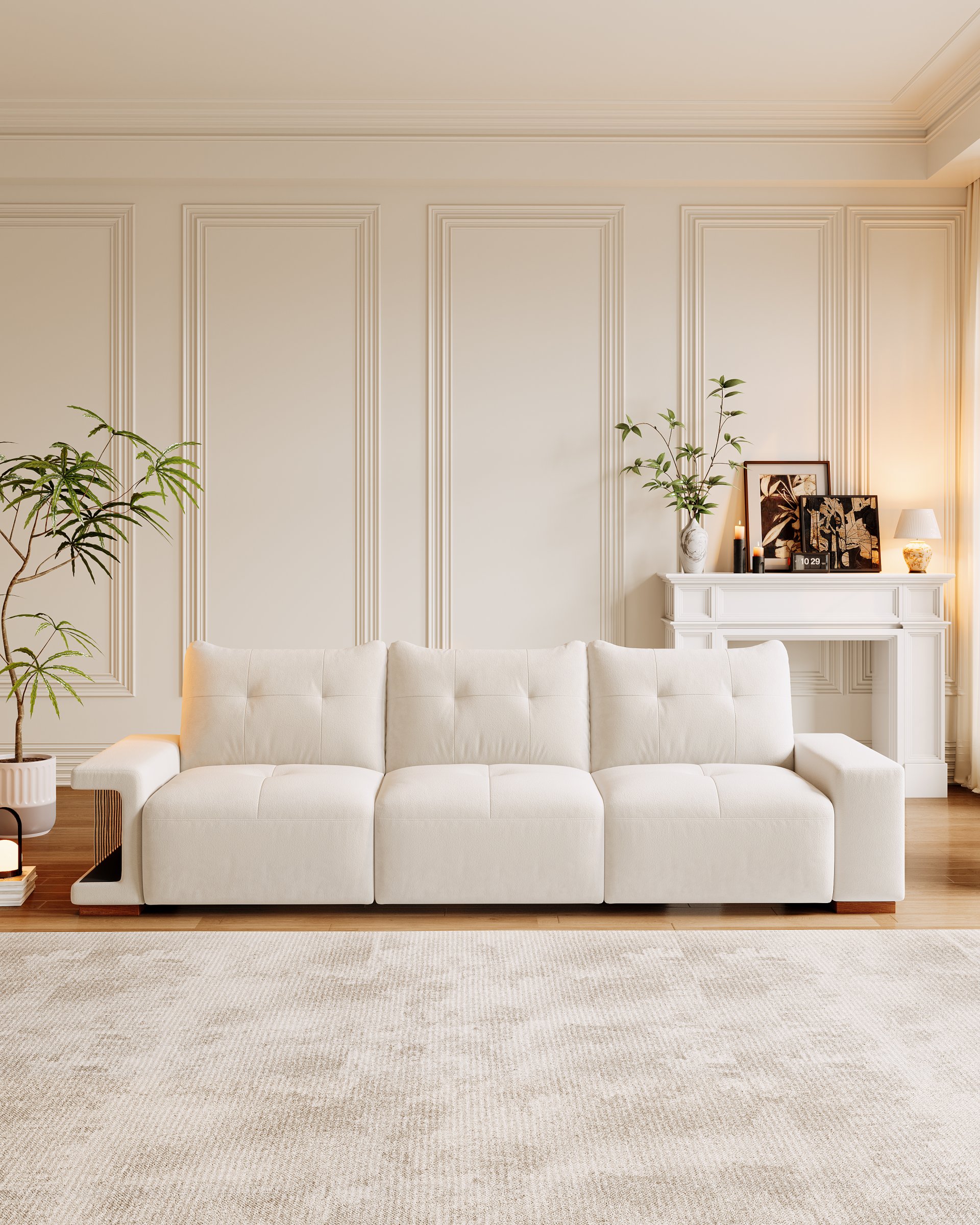 3 Seater Sofa Couch For Living Room, Modern Couches For Small Space, Cat Nest Sofa, For Cat Friendly, Comfy Couch With Waterproof And Cat Scratch Resistant Fabric - Image 13