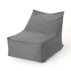 Ettie - Water Resistant Fabric Bean Bag Chair - Dark Gray