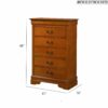 Louis Phillipe - Chest - Oak - Image 3