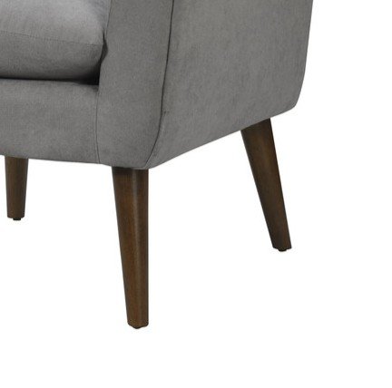 Shelby - Woven Fabric Oversized Armchair - Steel Gray - Image 5