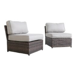 Patio Chair With Cushions - Brown
