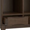 Harper - Low 6 Cube Storage With Drawers - Walnut Brown - Image 10