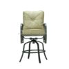 Bar Chair With Back And Seat Cushion (Set of 2) - Antique Bronze - Image 3