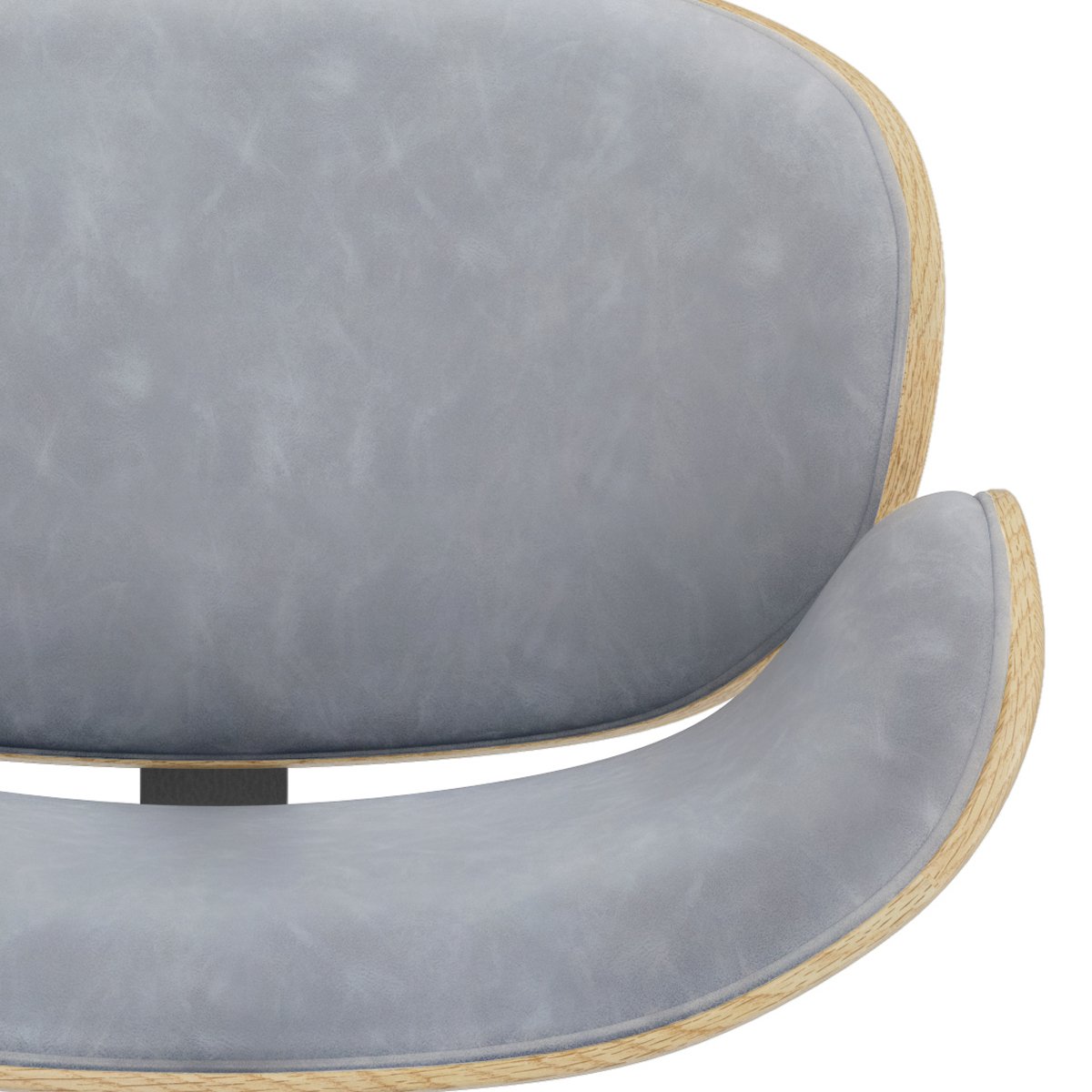 Marana - Bentwood Adjustable Swivel Bar Stool - Stone Gray / Light Brown - Image 7