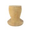 Mgo Hollow Side Table With Wood - Like Texture - Natural - Image 6