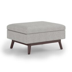 Owen - Coffee Table Storage Ottoman - Cloud Gray