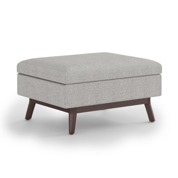 Owen - Coffee Table Storage Ottoman - Cloud Gray