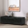 Avalon - Extra Large Storage Ottoman Bench - Midnight Black - Image 6