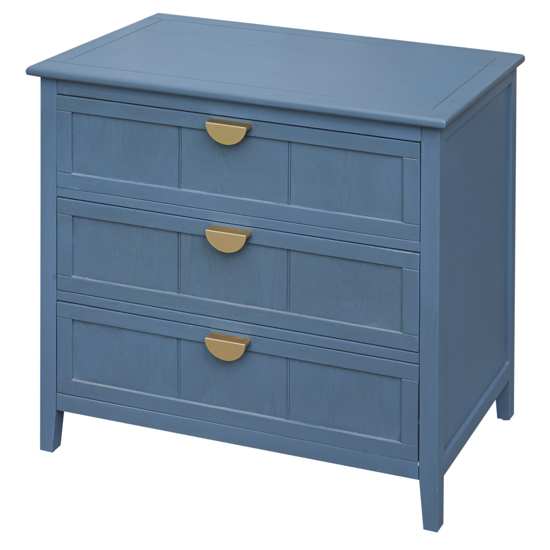 3 Drawer Cabinet For Bedroom - Blue - Image 9