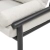Zara - Dowel Frame Bolster Patio Deep Seating Armchair, Axroma Olefin - Wheat Beige - Image 6