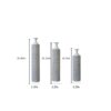 Modern Floor Vase Set Metal Vases With Geometric Pattern, 3 Piece Home Decor Set - White / Black - Image 3