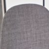 Mid Century Modern Fabric Upholstered Dining Chairs (Set of 2) - Light Gray Dark / Walnut - Image 4
