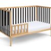 Deux - Remi 3 In 1 Convertible Island Crib - Natural / Black - Image 9
