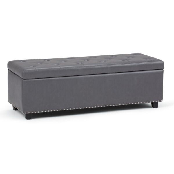 Hamilton - Storage Ottoman - Stone Gray