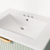 Modern Wall-Mounted Bathroom Vanity With 2 Drawers, Ideal For Small Bathrooms - Green - Image 18