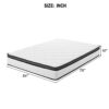 Full Hybrid Mattress Medium Firm Mattress With Memory Foam & Pocket Coils - Creamy White / Gray / Cream - Image 3