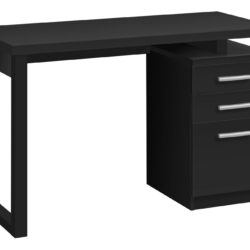 Computer Desk For Home Office, Laptop, Left Right Set - Up, Storage Drawers, Modern - Black