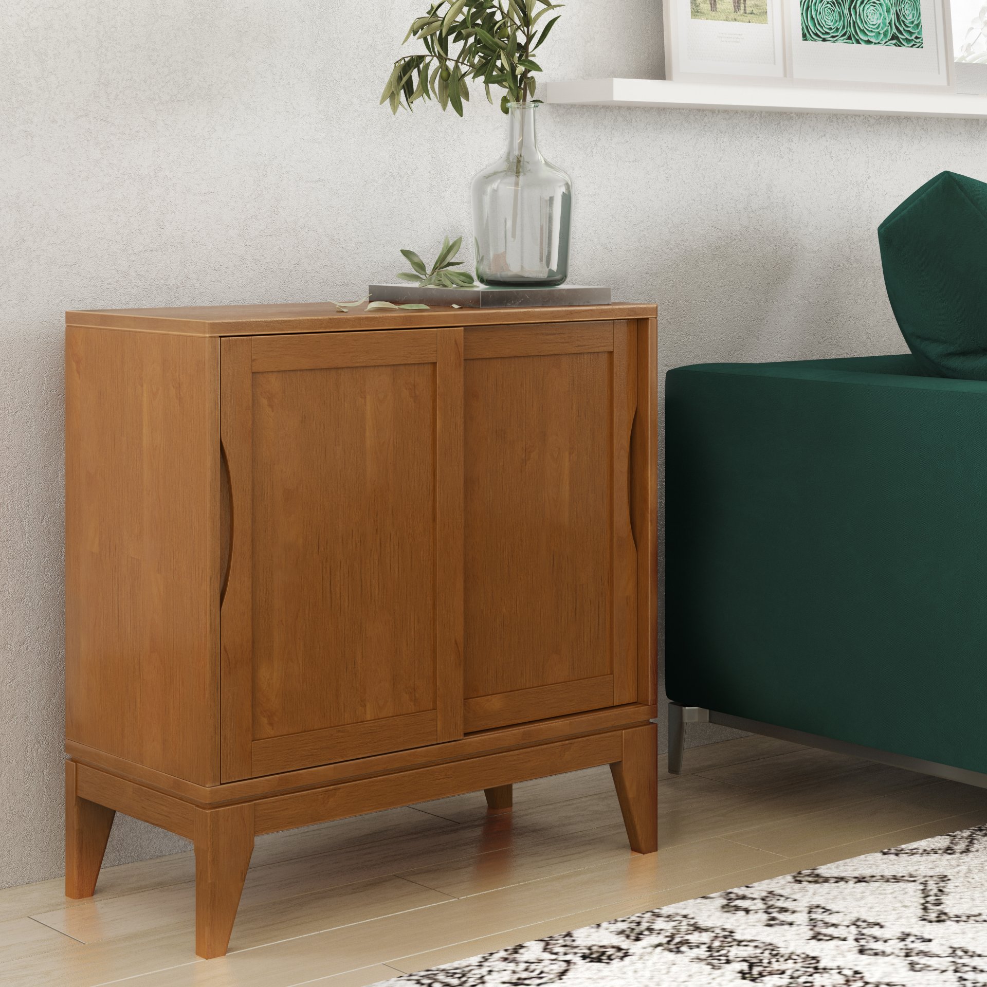 Harper - Low Storage Cabinet - Teak Brown - Image 7