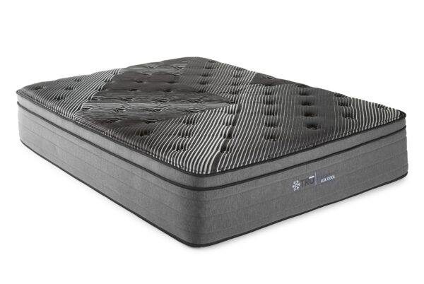 Pure Ice - 15" Queen Eurotop Ultra Plush Mattress - Black