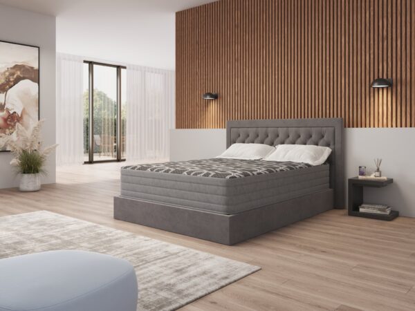 12" Full Smooth Top Hybrid Medium Plush Mattress - Black
