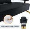 Elegant Barber Chair, Salon Chair For Hair Stylis, With Heavy Duty Hydraulic Pump Adjustable Barber Chair For Beauty Salon Spa Equipment - Golden / Black - Image 9