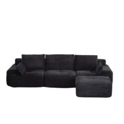 Compressed Sofa, Large Sectional Couches For Living Room - Black