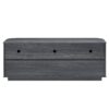 Modern 64" Wavy TV Cabinet With LED Lights - Black - Image 9