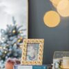 Vintage Photo Frame & Flower Design - Gold - Image 9