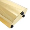 Stainless Steel Pattern Burning Stone Round Table Suitable For 2, 4 Or 6 People - Gold / White - Image 12