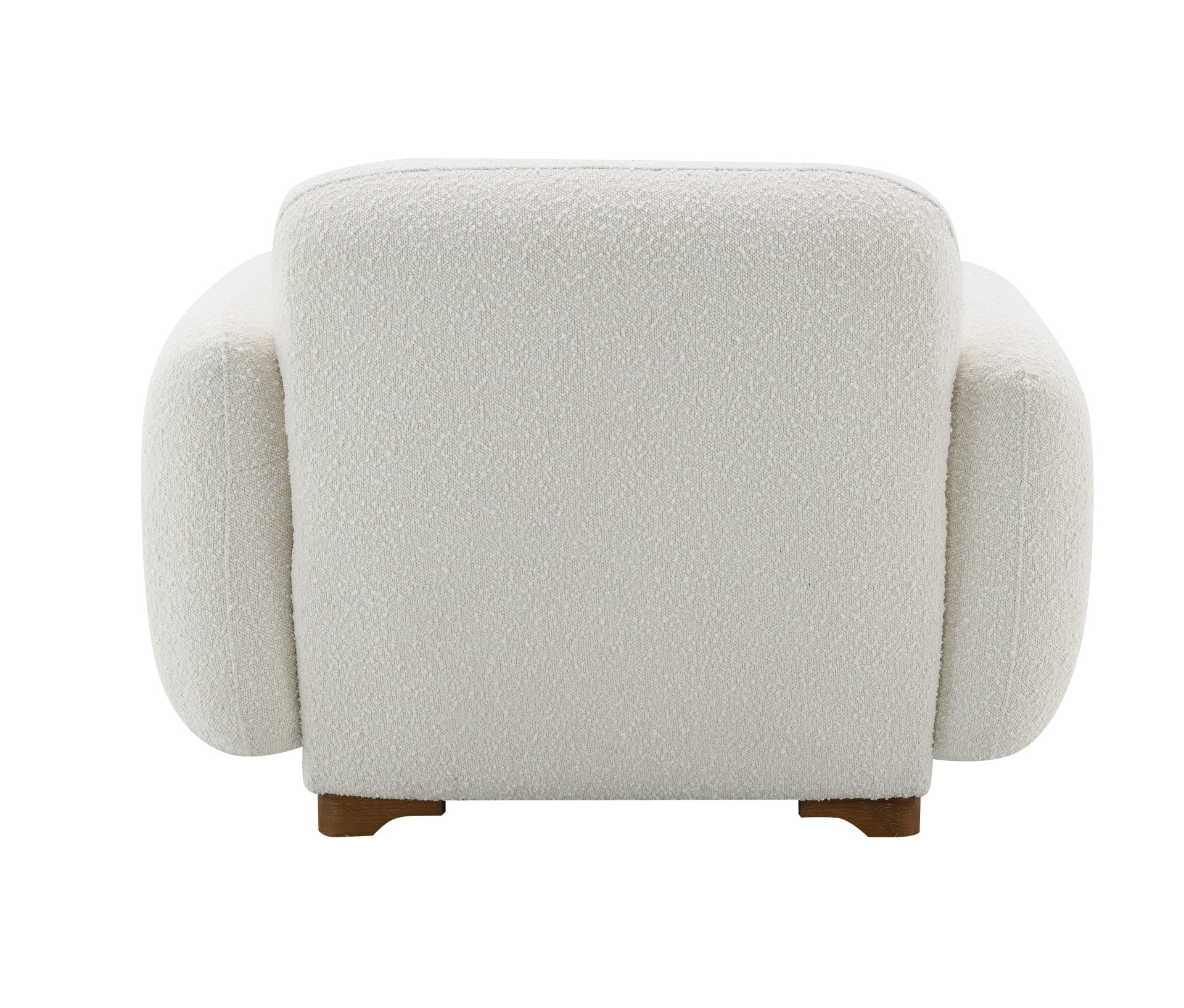 Darius - Boucle Accent Chair With 1 Toss Pillow - Beige - Image 7