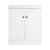 Modern Freestanding Bathroom Vanity Resin Sink With Soft Close Cabinet Doors - White - Image 11