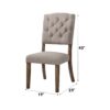 Bernard - Weathered Side Chair (Set of 2) - Beige / Oak - Image 5
