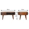 Wave Coffee Table - Chestnut - Image 3