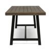 Outdoor Dining Table - Gray / Rustic Metal - Image 7