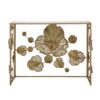 Console Table With Mirrored Glass Top, Modern Entryway Table For Living Room Foyer Entryway - Gold - Image 8