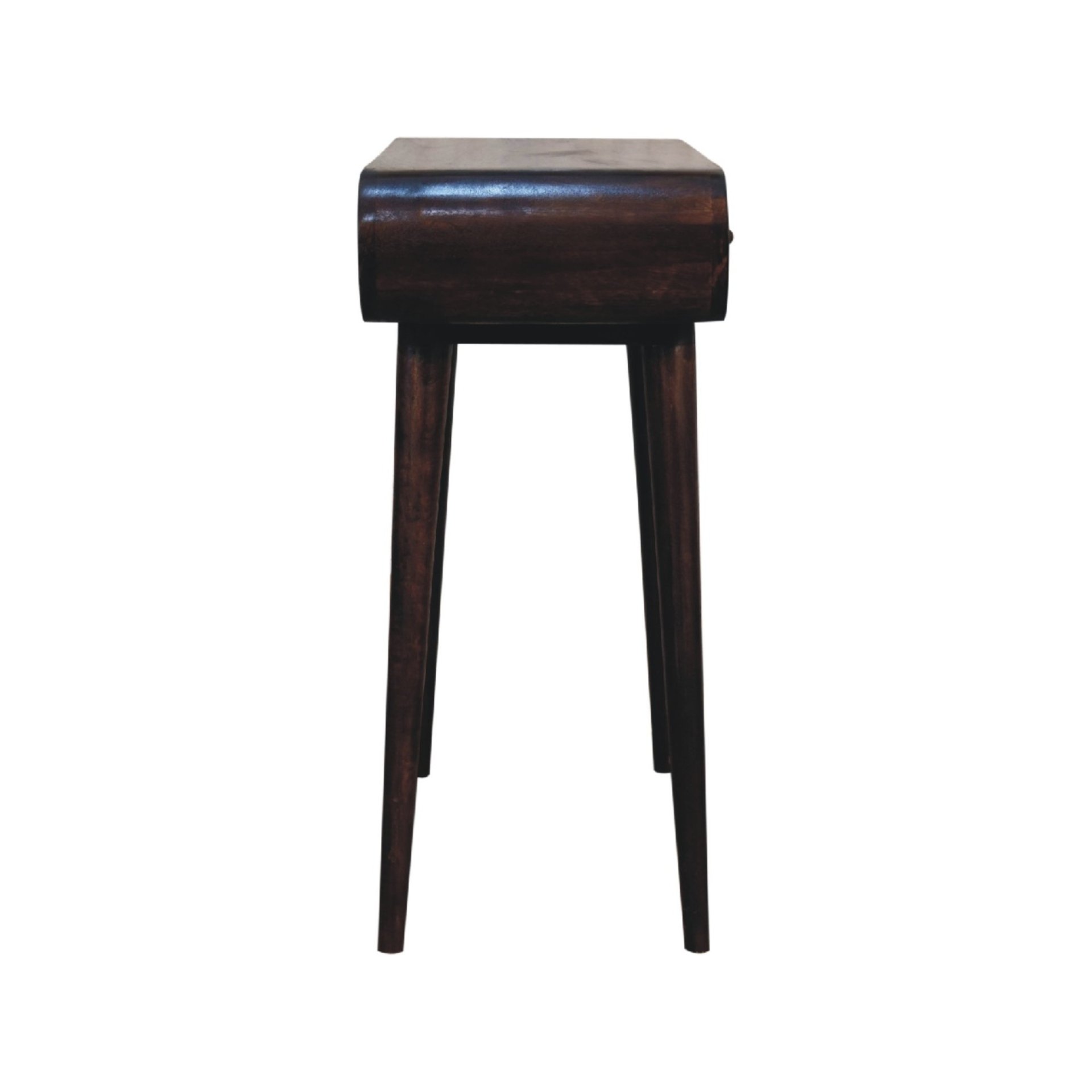 Curved Edge Console Table - Walnut - Image 7