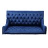 Nurturing - Upholstered Loveseat With Wing Back And Diamond Tufting - Navy Blue - Image 7
