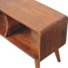 Curved Double Slot Media Unit - Dark Brown - Image 6