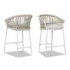 Maiden - Patio Counter Stool Axroma Olefin (Set of 2) - Beige - Image 3