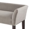 Modern Design The Bench Upholstered Solid Wood - Gray - Image 7