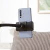 Convertible Chaise Lounge Sofa Chair With USB Ports, Cup Holders, Phone Holder, Storage - Brown - Image 10