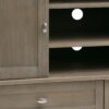 Warm Shaker - TV Media Stand Handcrafted - Distressed Gray - Image 6