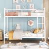 Full Long Over Queen Bunk Bed - White - Image 8