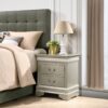 Louis Phillipe - Elegant Nightstand - Silver Champagne - Image 4