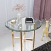 24" Round Tempered Glass Table Top Clear Glass 1 / 2" Thick Beveled Polished Edge - Transparent - Image 10