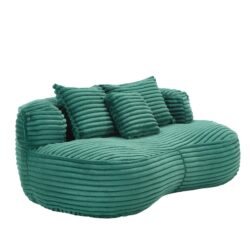 High Back Bean Bag Sofa Lounger For Adults And Kids, Indoor & Outdoor, Durable - Emerald