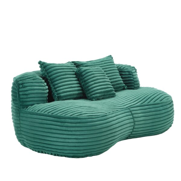 High Back Bean Bag Sofa Lounger For Adults And Kids, Indoor & Outdoor, Durable - Emerald
